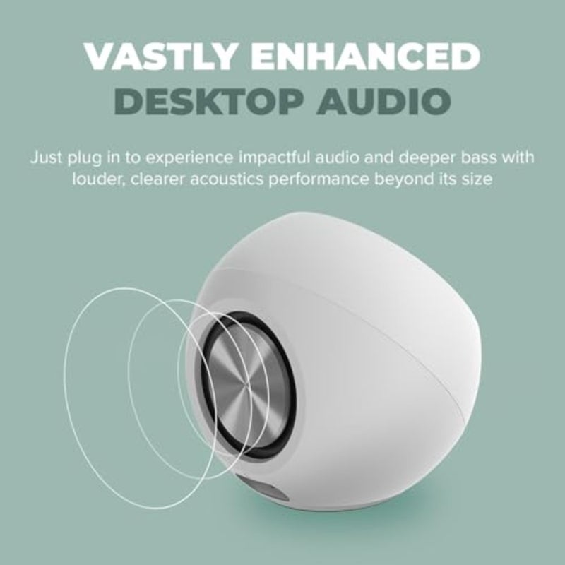 سماعات كمبيوتر للاستخدام المكتبي، بلاستيك ABS، أسود، USB-C 2.0 للتوصيل والتشغيل مع Bluetooth 5.3، وإضاءة RGB قابلة للتخصيص، ومنفذ سماعة رأس/ميكروفون مدمج - Image 3