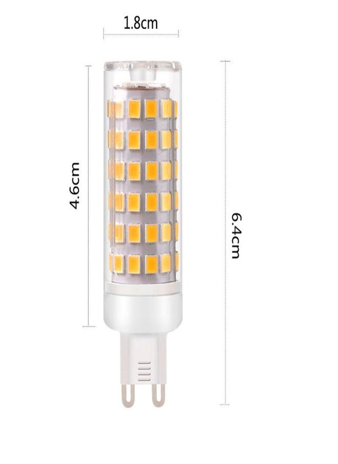 Bukela - مصباح LED G9 بقاعدة مزدوجة 5 وات، مصباح هالوجين بديل 40 وات 6000 كلفن، مصباح معلق G9 أبيض بقاعدة خالية من الوميض، إضاءة منزلية غير قابلة للتعتيم، (عبوة من 5 قطع) - Image 1