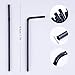 CVNDKN 500 Pcs Black Disposable Plastic Flexible Straws023 diameter and 77 long - Image 4