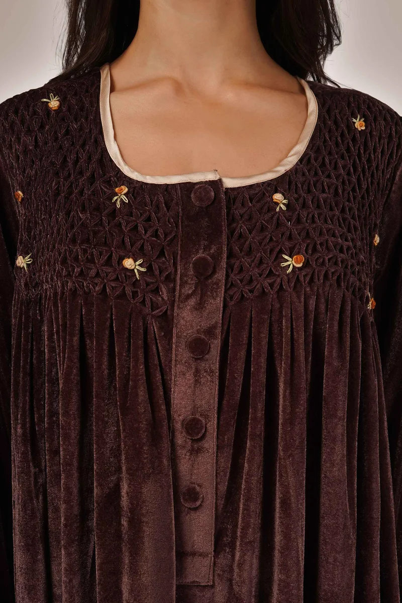 After Dark Agatha, Coco Smocked Dress