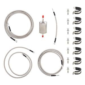AUTOKAY QFF0012SS Fuel line Quick Fix Braided Lines Ext Cab Fits for Chevrolet Silverado 19992003 - Image 3