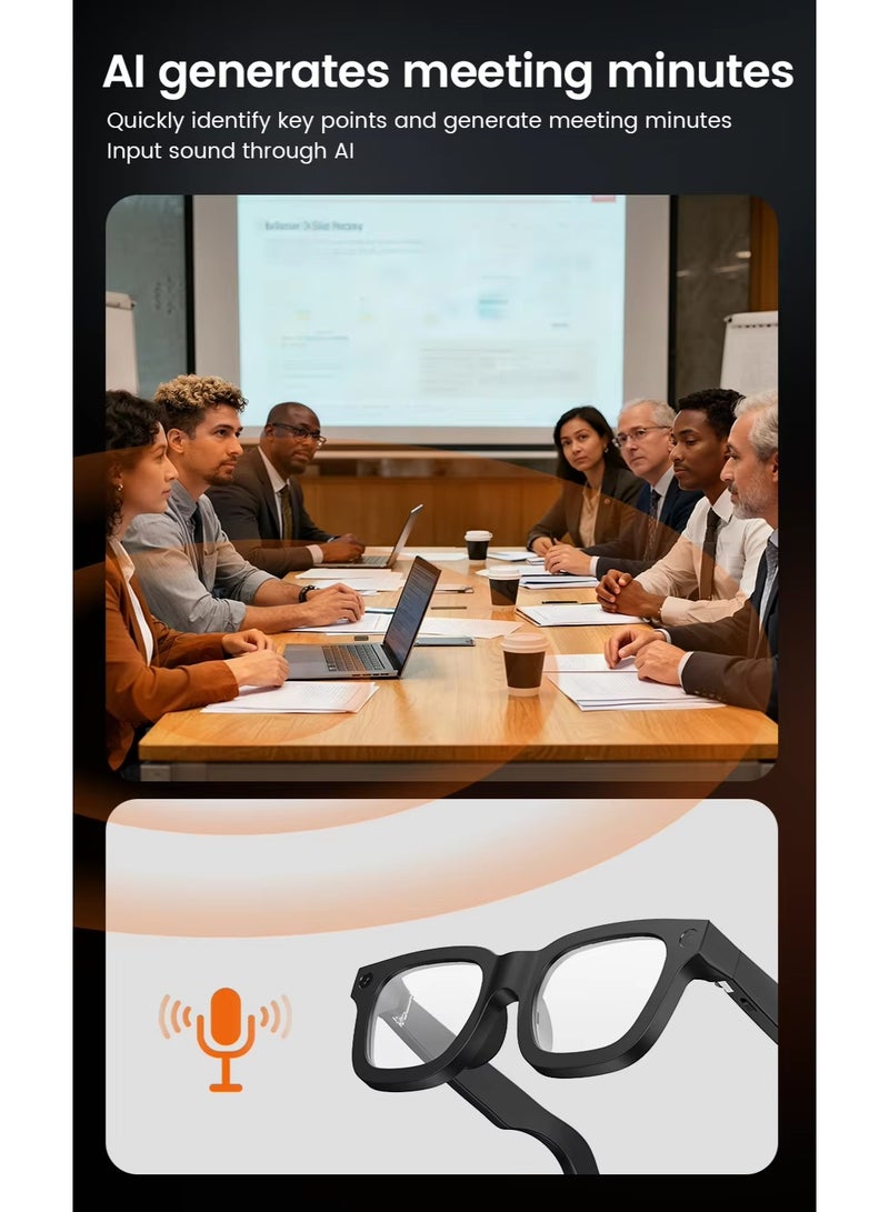 بلو فاير المستقبل على وجهك: نظارات إلكتروكروميك الذكية بالذكاء الاصطناعي E02C | كاميرا سوني 800 واط وفيديو 1080P | ترجمة فورية وتعرّف بالذكاء الاصطناعي | عدسات ذات تعديل تلقائي بـ 4 سرعات | موسيقى ومكالمات عبر البلوتوث | تخزين 32 جيجا، بطارية تعمل حتى 5 ساعات - Image 5