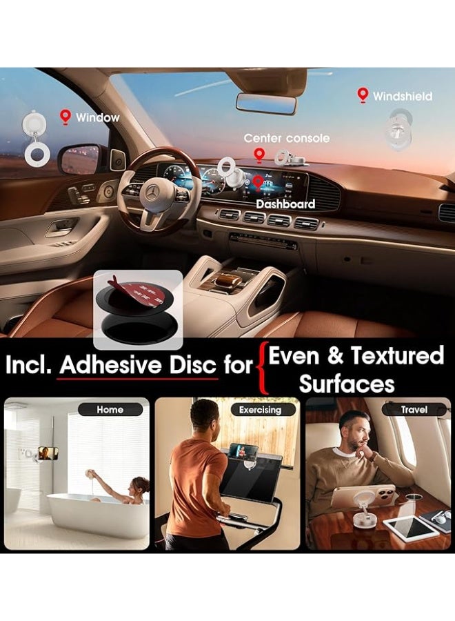 General Strong Magnetic Car Phone Holder for MagSafe Ultra Vacuum Suction Cup Phone Mount 360° Cell Phone Holders for Your Car Accessories for iPhone 16 to 12 Android  - Image 2
