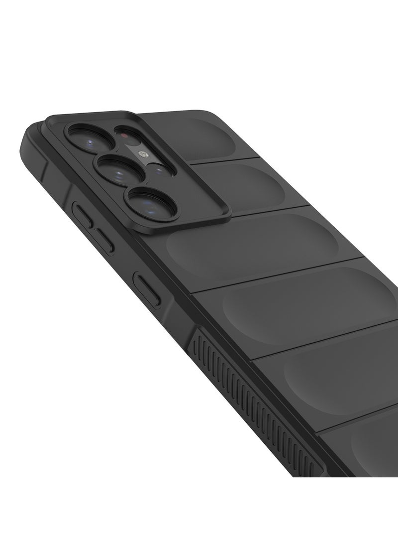 Generic Magic Shield Tpu Silicone Shockproof Phone Case For Samsung Galaxy S21 Ultra Black  - Image 3