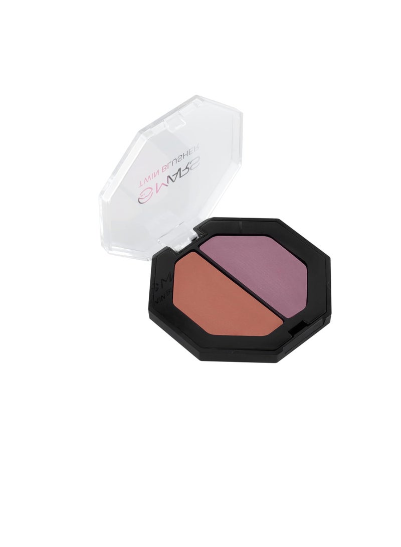 مارس لوحة أحمر الخدود المزدوجة من مارس لمكياج الوجه، 4.5 جم، درجة 02، لوحة أحمر الخدود ذات لمسة نهائية غير لامعة مع ظلال غير لامعة قابلة للمزج والبناء - Image 4