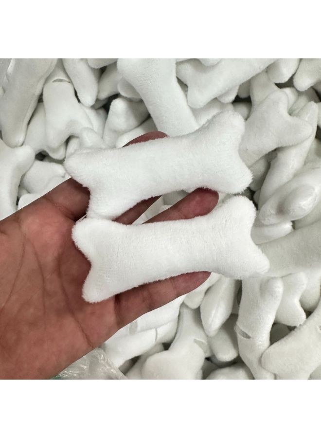 Dog Bone Cute Toy Kidsren's Shoes Socks Hairpin Headband Headband Accessories Plush Bone DIY Accessories-Color:Cloth Small Bones-Height:3-6cm  - Image 3