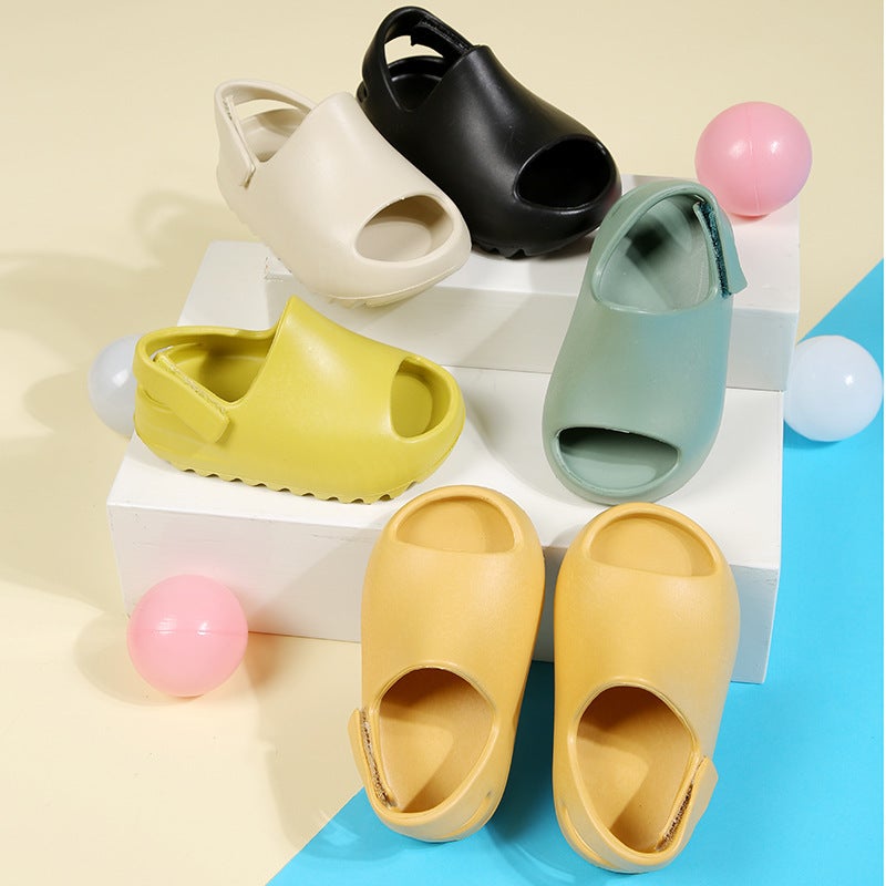 Children'S Slippers Summer Home Thick Bottom Non-Slip Sandals Slippers Large Children'S Household Bathroom Bath Odor-Resistant Baby Slippers - Image 2