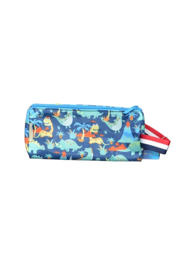 Five dream house Dinosaur 3D Stereo Pencil Case 420D+PU Double Layer Large Capacity Student Pencil Bag 19 Colors Available - Image 2