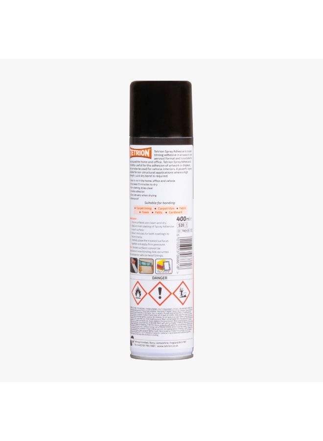 Tetrion Spray Adhesive 400ml - Ideal for Spot Repair of Carpet, Tiles or Textiles - Image 2
