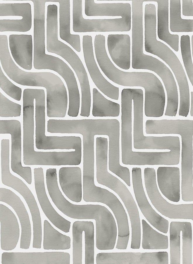 وول بوبس ورق جدران Wall Pops Grey Blythe Peel & Stick - Image 1