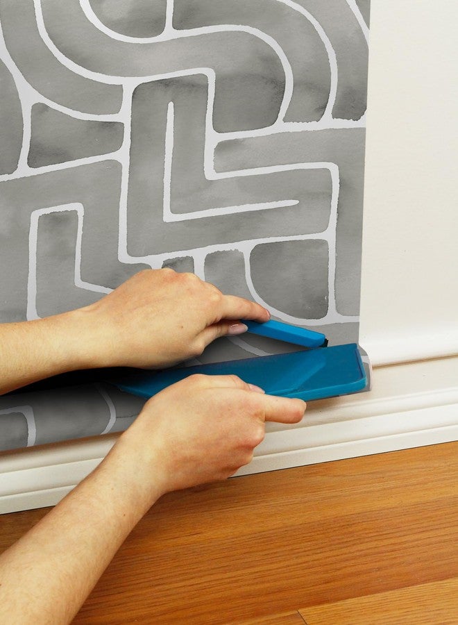 وول بوبس ورق جدران Wall Pops Grey Blythe Peel & Stick - Image 5