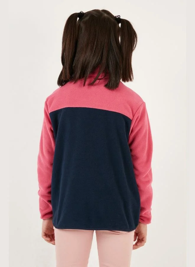 Lela  Lela Soft Texture Half Zipper Color Block Stand Collar 2-Pack Polar Kids POLAR 5905004S2  | Best Price UAE