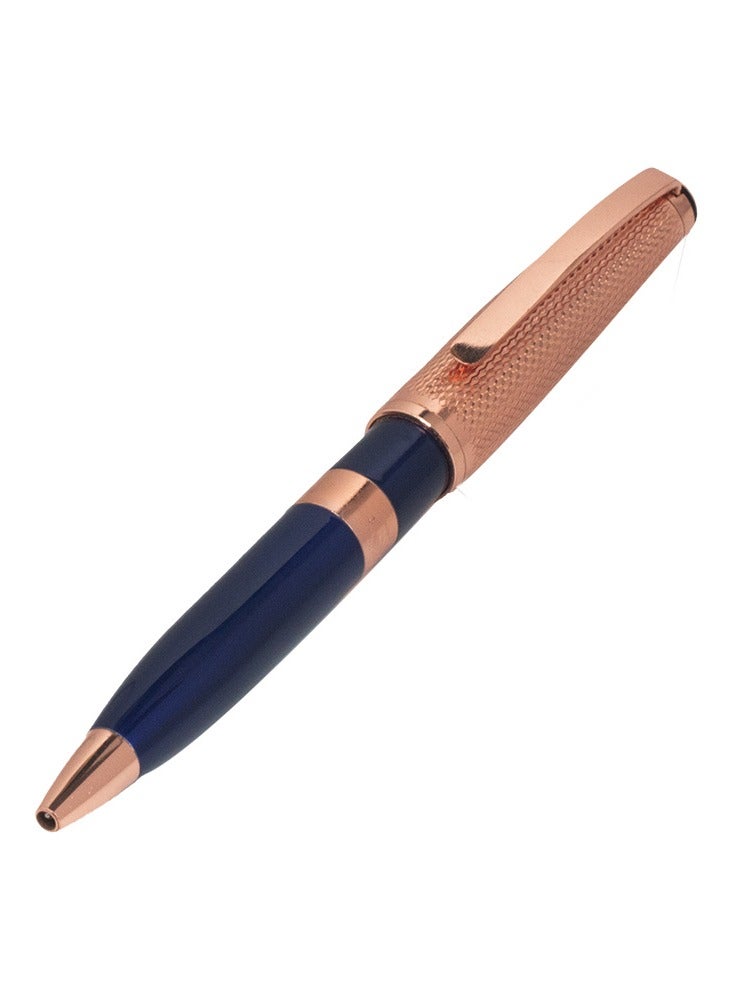 آر إس قلم رجالي ماركة ار اس بتصميم عصري وبسيط باللون النحاسي و الأزرق - Image 4
