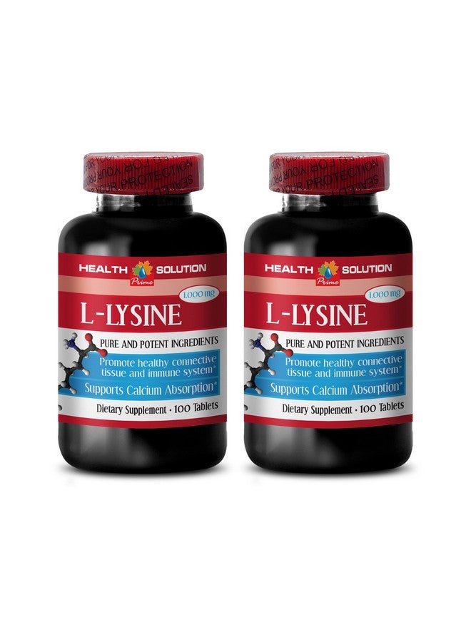 Health Solution Prime L Lysine 1000 Mg Capsules L Lysine 1000Mg Promote Skin Health L Lysine Capsules Now L Lysine 1000Mg Capsules L Lysine Supplement L Lysine Ointment Lysine 1000Mg Capsules (2 Bottles) - Image 1