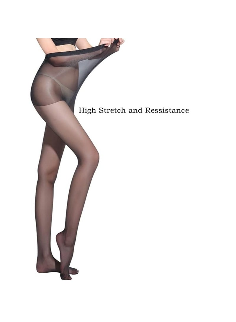 Chilli 3 Pairs Women's Sheer Tights 15D Control Top Pantyhose Super Comfort Stretch Tights - Image 3