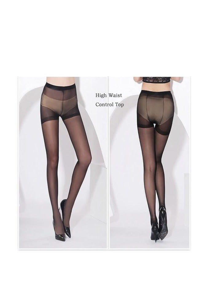 Chilli 3 Pairs Women's Sheer Tights 15D Control Top Pantyhose Super Comfort Stretch Tights - Image 2