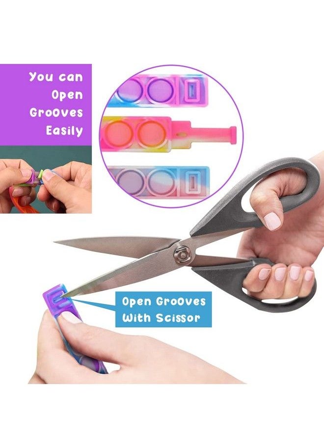 Party Propz Popit Up Games 12 Wrist Band Its Rainbow Pop Fidget Toys Poppet Push Pop Bubble Fidget Popping Sensory Toy For Kids And Adults  - Image 5
