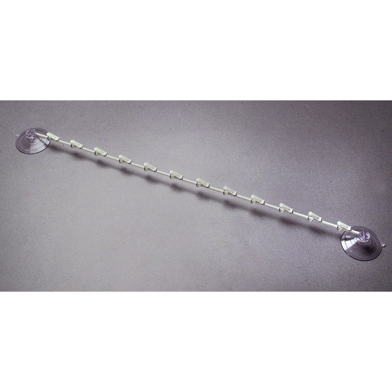 Hubert Beige Metal Suction Cup Merchandising Strip - 20"L - Image 1