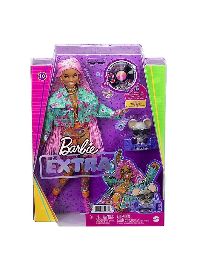 Barbie Barbie Extra Doll - Pink Braids  - Image 1