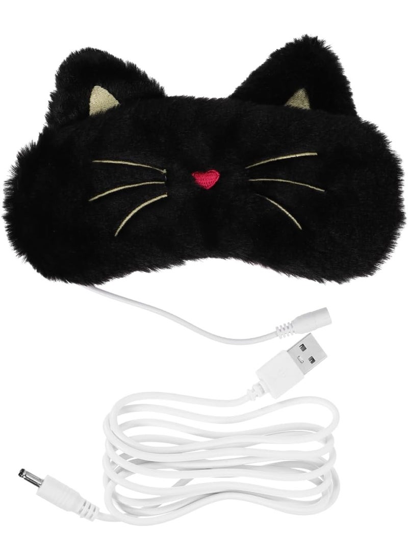 Healifty 1 Set Heating Mask Warm Eye Mask Travel Eye Mask Heating Eye Mask USB Eye Mask Heated Eye Massagers Steaming Eye Patch Sleep Shade USB Sleep Eye Patch Eyeshade 3D 