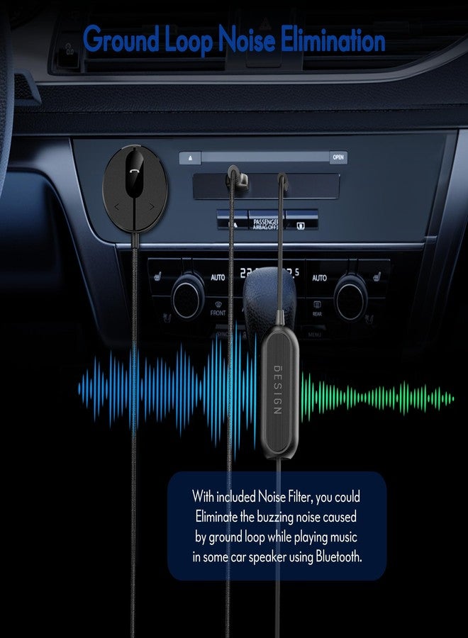 BESIGN BK01 with Bluetooth Car Reciever with Ground Loop Noise Filter 3.5mm Aux Jack for car - Image 4