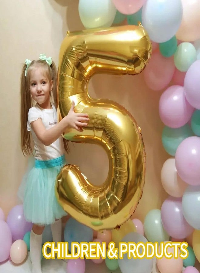 Inscool 40 Inch Gold Large 8 Number Birthday Balloons,Giant Jumbo Balloons for Party, Golden Birthday Party Decorations Number Balloon for Wedding Anniversary Celebration - Image 4