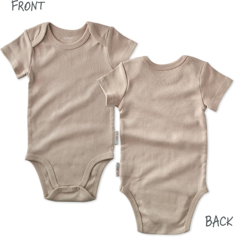 Butterblu Avery 5-Pack Short Sleeve Bodysuits​ 100% Organic Cotton for Baby Boys​ & Girls - Image 3
