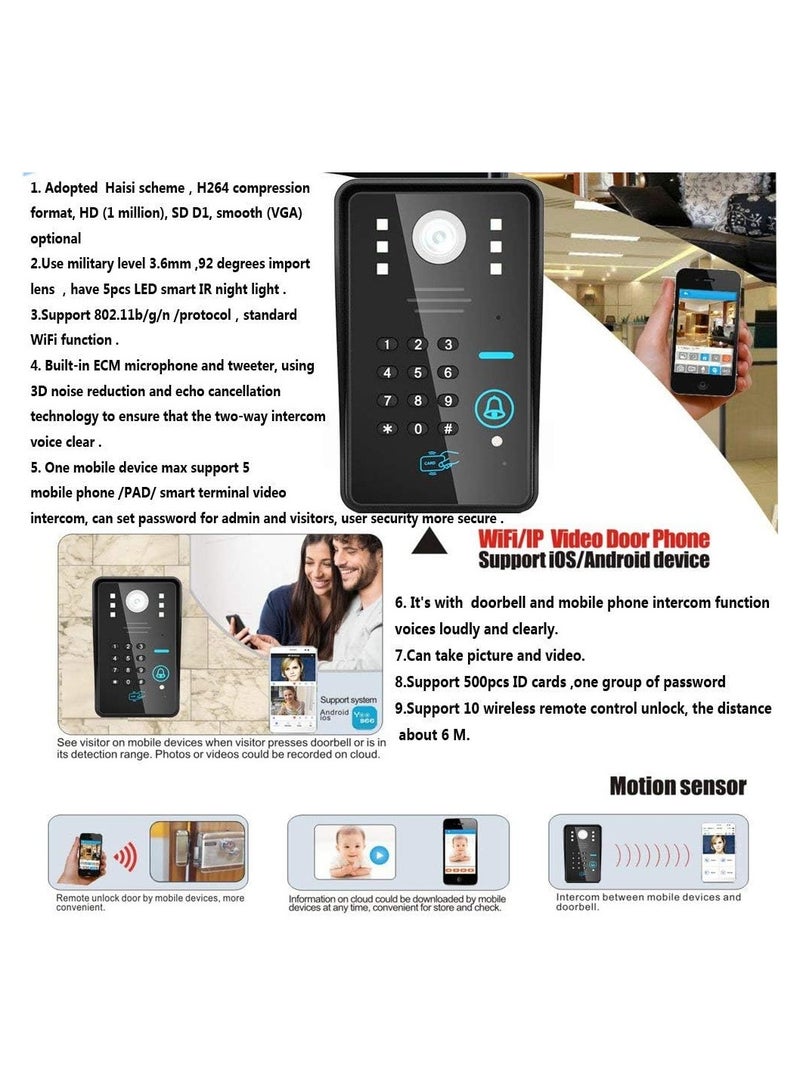 Colour TFT LCD Video Door phone With auto Record System - Image 3
