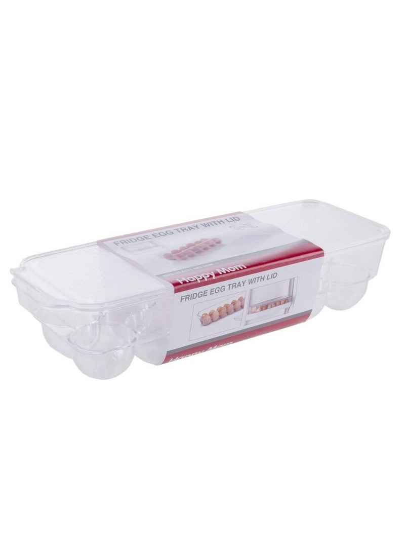 Happy Mom Plastic 12 Eggs Tray  - Image 1
