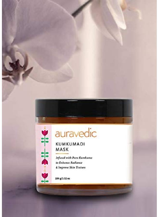 Auravedic Kumkumadi Mask. Detan Face Pack With Kumkumadi Tailam For Glowing Skin. Skin Whitening/Brightening Face Pack For Women/Men 100 Gm - Image 3