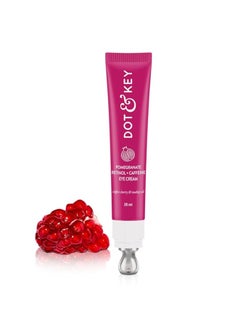 Dot & Key Pomegranate Retinol + Caffeine Eye Cream | Smoothens Fine Line & Wrinkles | Fades Dark Circles | Locks Moisturizer to Prevent Dryness | Improves Skin Elacticity & Firmness | 20ml