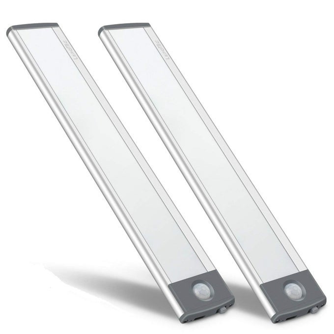 30LED MOTION SENSOR CABINET LIGHTMAGNETIC MOTION ACTIVATED UNDER COUNTER CLOSET LIGHTING WIRELESS USB RECHARGEABLE KITCHEN CUPBOARD NIGHT LIGHTSMOTION ACTIVATED LIGHT BAR2PACK