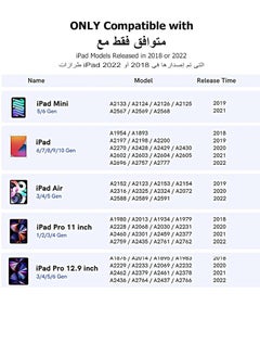 ماركة غير محددة قلم ستايلس لجهاز آيباد الجيل التاسع والعاشر مع خاصية رفض راحة اليد، متوافق مع أجهزة آيباد من 2018 إلى 2022، بما في ذلك آيباد 6 و7 و8 و9 و10 الجيل، آيباد برو 11 و12.9 إنش، آيباد ميني 5 و6، وآيباد إير 3 و4. (باللون الأبيض).  - Image 2
