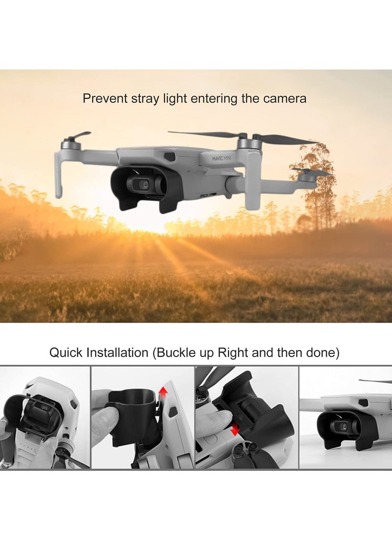 SYOSI Light Shield + Gimbal Protector + 2 Pieces Super Clear Lens Protection Film Set For DJI Mavic Mini / Mini 2 / Mini SE Drone, Drone Protection Accessories Light Shield Sun Cover Accessories - Image 4