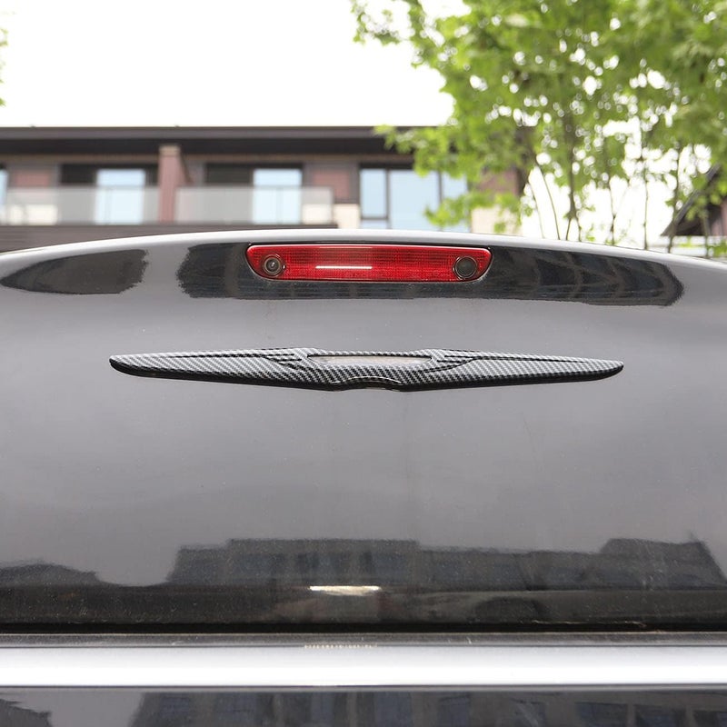 crosselec Carbon fiber appearance Upgrade Kit Rear Door Trunk Lid Protect Cover Trim For 2015-2021 Chrysler 300 - Image 4