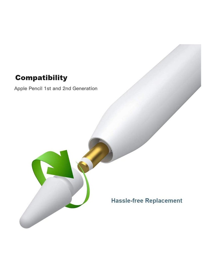 Generic - Tip Cap Replacement and Charging Adapter 3-Piece for Apple Pencil Generation 1 Gen 2 - Image 1