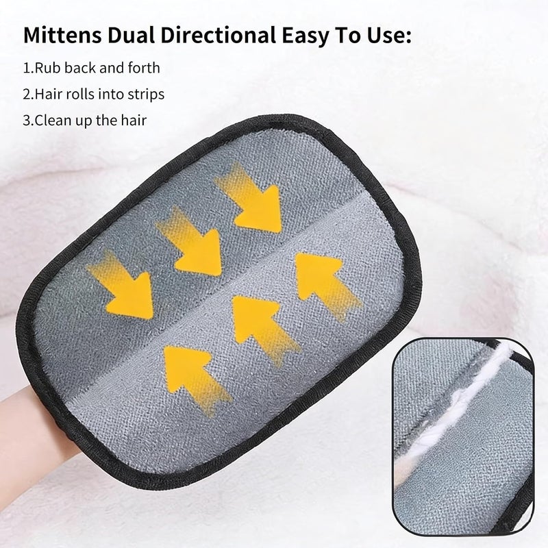 2Pcs pet Hair Remover Glove,The Magic Brush pet Hair Remover Cleaner Washable Reusable Cat & Dog Hair Remover for Couch, Furniture - Image 4
