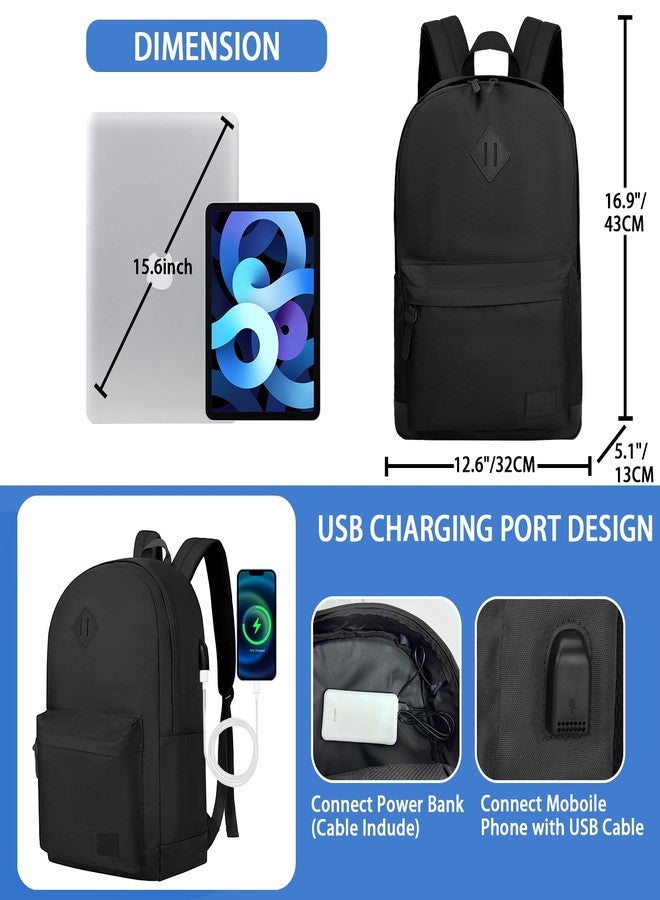 Goloni Backpack for Men Women,Travel Laptop Backpack, Water Resistant 17.3 Inch USB Charging Backpack, Large Capacity Work Commute Bag - Image 2