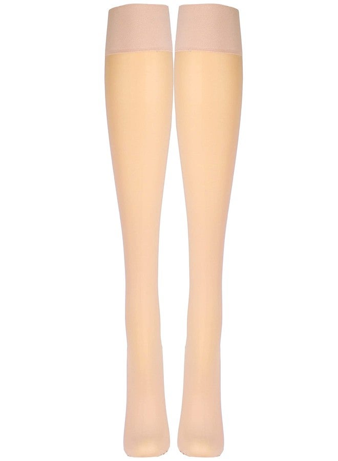 Truform Sheer Compression Stockings, 20-30 mmHg, Women's Knee High Length, 30 Denier, Beige, Small - Image 2