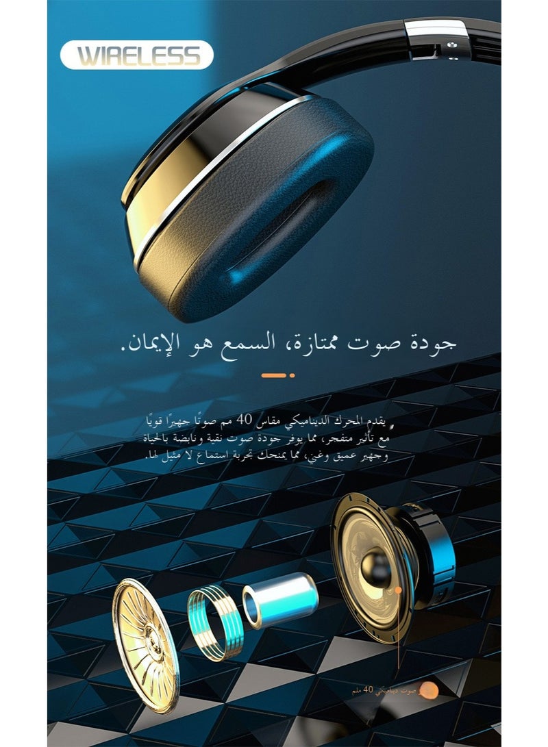 vj320 سماعة بلوتوث ، بلوتوث 5.0 ، الهندسة المعمارية والهندسية الذكية للحد من الضوضاء ، 8D ستيريو مرحبا فاي و بيزا دولبي الفضاء تأثير الصوت ، ودعم بلوتوث ، راديو ، بطاقة TF ثلاثة طريقة التبديل - Image 4