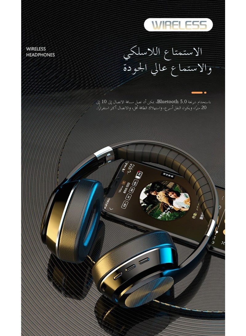 vj320 سماعة بلوتوث ، بلوتوث 5.0 ، الهندسة المعمارية والهندسية الذكية للحد من الضوضاء ، 8D ستيريو مرحبا فاي و بيزا دولبي الفضاء تأثير الصوت ، ودعم بلوتوث ، راديو ، بطاقة TF ثلاثة طريقة التبديل - Image 5