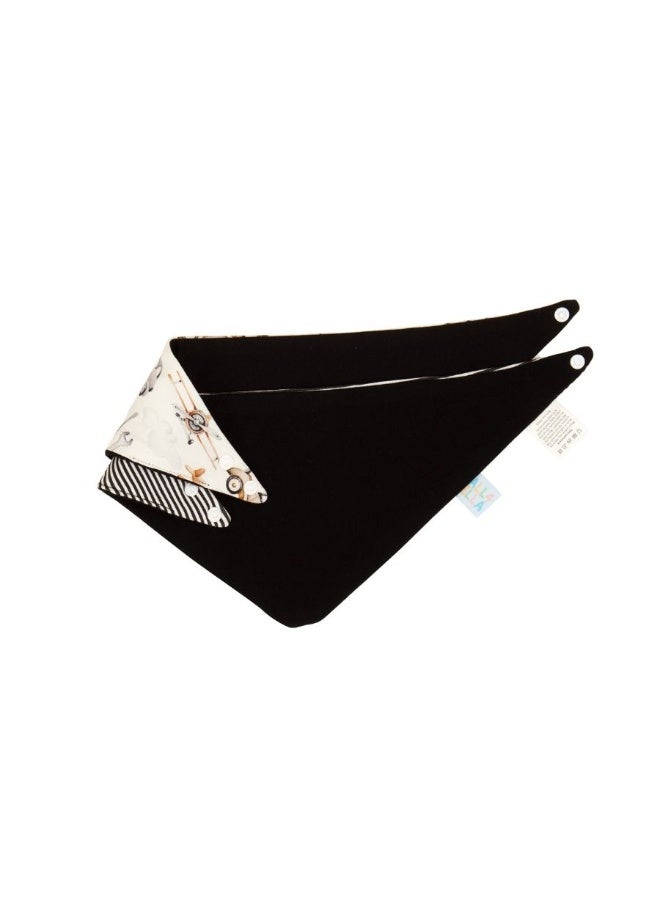 All4Ella Reversible Bandana Bibs 2 Pack - Lined Vehicle - Image 2