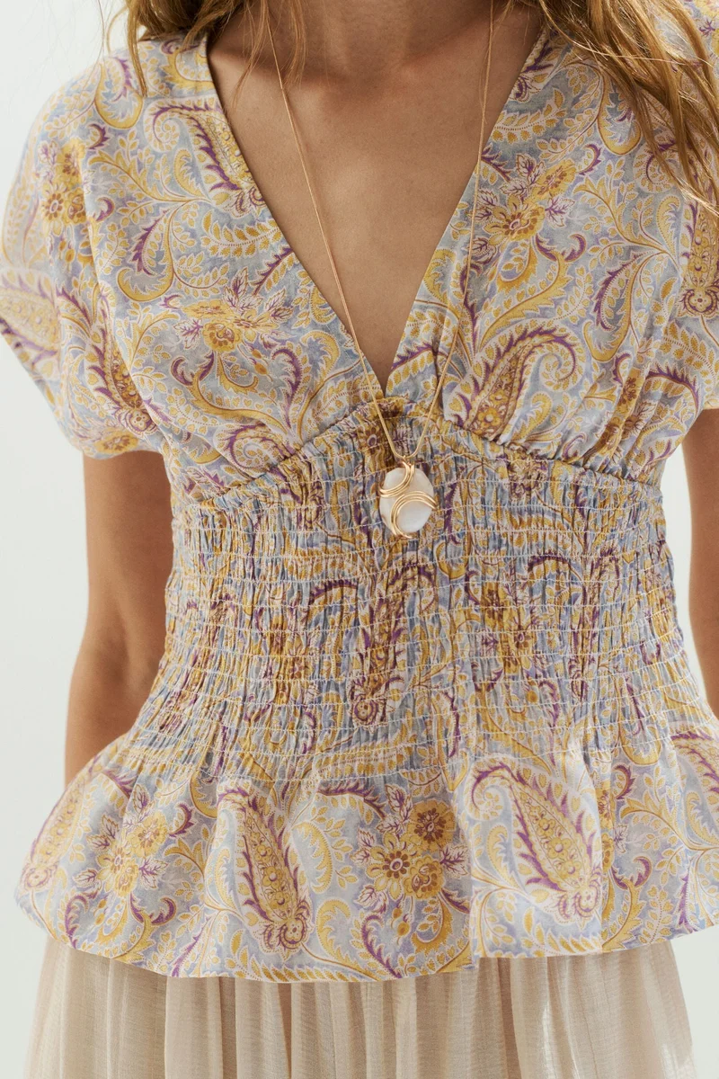 H&M Smocked top