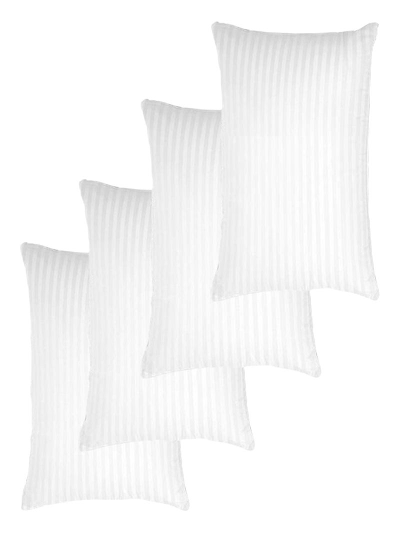 Blueberry 4 Piece Cotton Stripe Pillow Cotton Bed Pillow 50x90 cm Made in Uae - Image 1