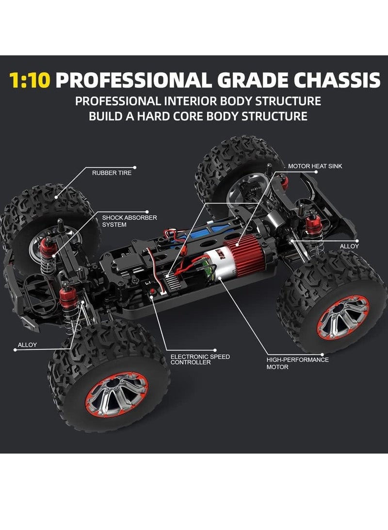 HIGH SPEED 1:10 Scale High-Speed 50km/h 4WD RC Desert Buggy – 4x4 Off-Road RTR Racing Truck with 2.4GHz Remote Control, Waterproof Design, Alloy Shock Absorbers, LED Lights & Drift Tires – Best Gift for Kids & Adults - Image 2