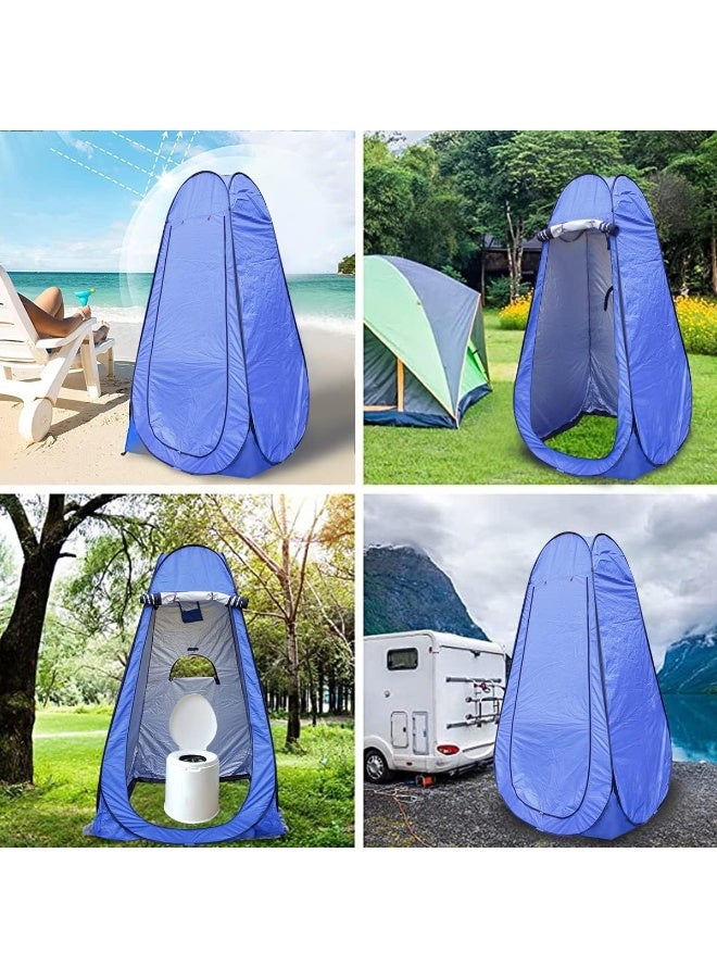 PENG GENERAL Portable Pop Up Privacy Tent, Blue, Waterproof, 120x120x190cm - Image 5