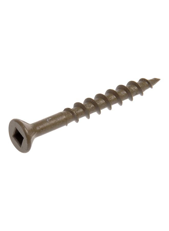 Hillman 48272 8 X 1-3/4-Inch Flat Head Square Drive Deck Screw, Brown, 500-Pack,Ceramic - Image 2