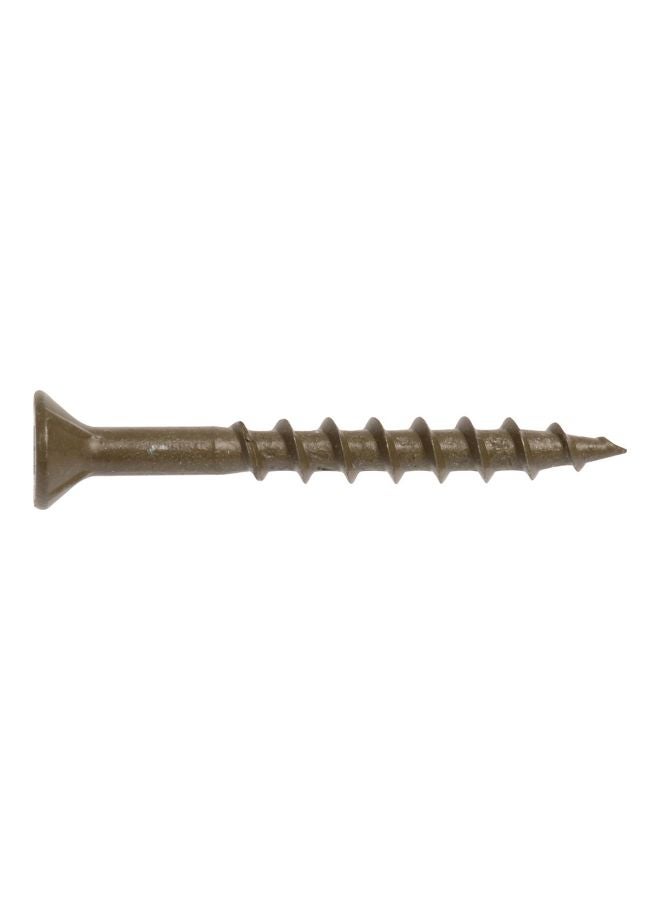 Hillman 48272 8 X 1-3/4-Inch Flat Head Square Drive Deck Screw, Brown, 500-Pack,Ceramic - Image 1