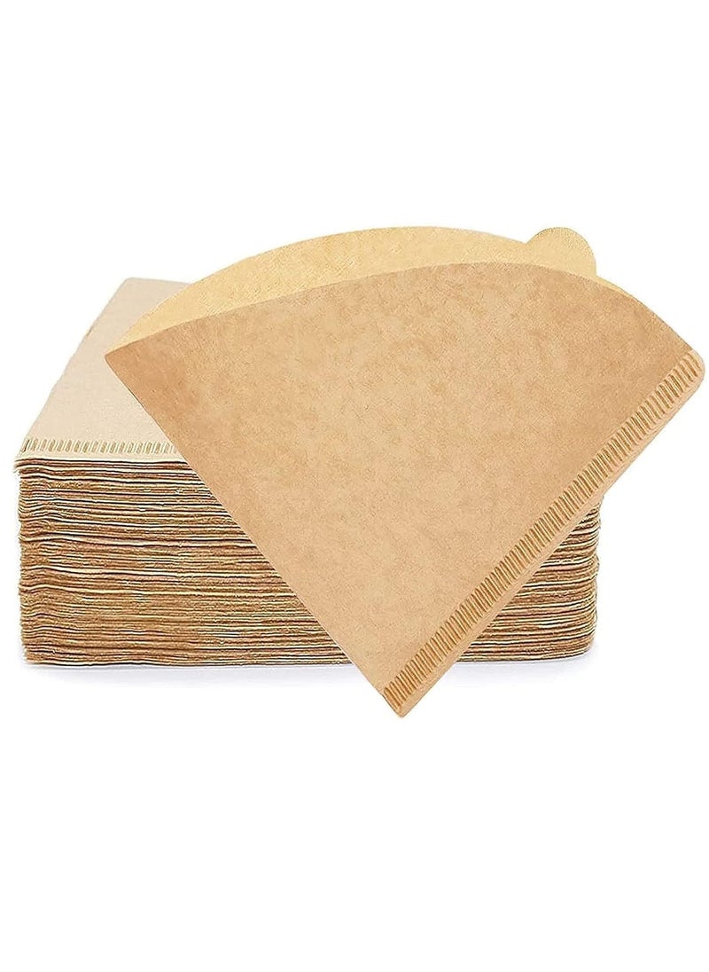 Gonice - Coffee Filter 100 pcs, Coffee Filter Paper Unbleached Disposable Coffee Filters Paper for Pour Over and Drip Coffee Maker (2-4 Cups) - Image 1