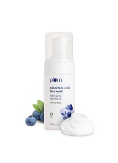 Plum 1% Encapsulated Salicylic Acid Foaming Face Wash With Glycolic Acid Fruit Aha  - Image 2